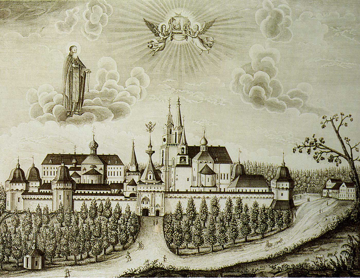 Саввино-Сторожевский монастырь в гравюрах